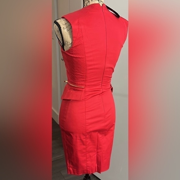 BEBE Peplum Bodycon Sleeveless Dress - Picture 3 of 4